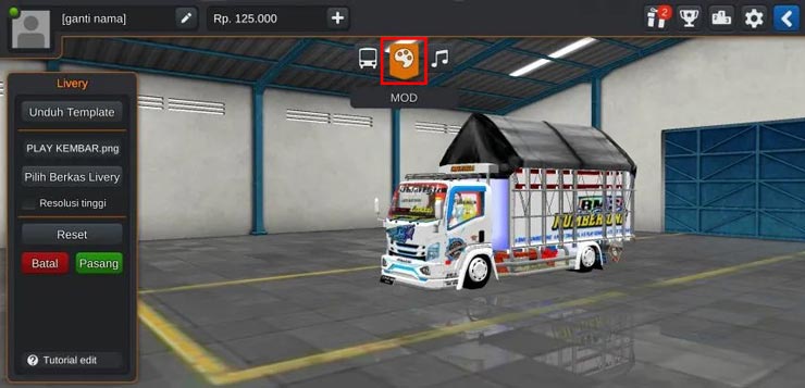 Cara Pasang Livery Truck Tawakal 5