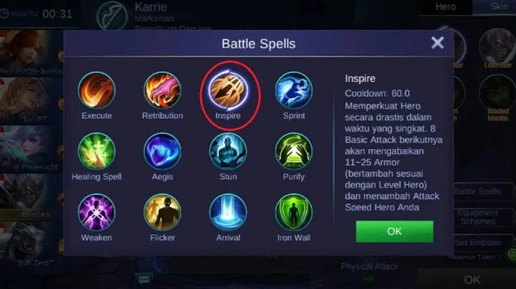 Emblem Karrie Terkuat