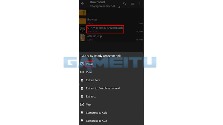 Install GTA 5 Android