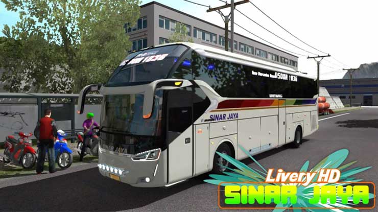 MOD Bussid Livery Sinar Jaya