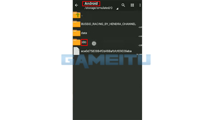 Masuk ke Folder Android OBB