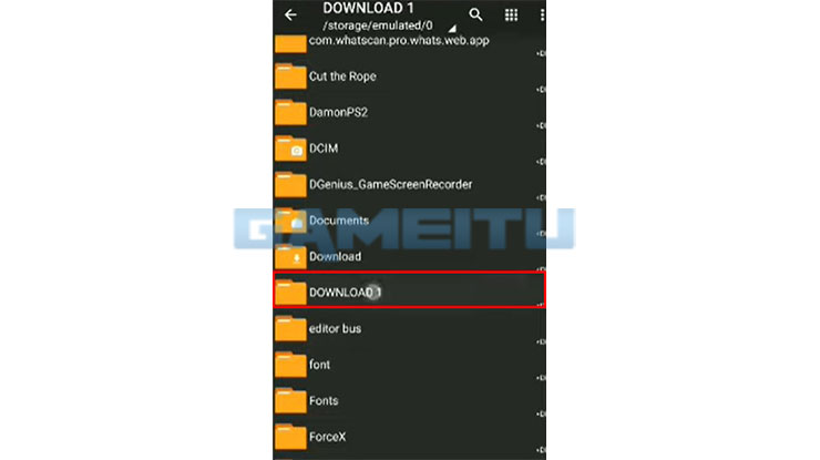 Masuk ke Folder Download