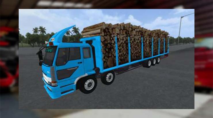 Oleng Fuso Muatan Kayu