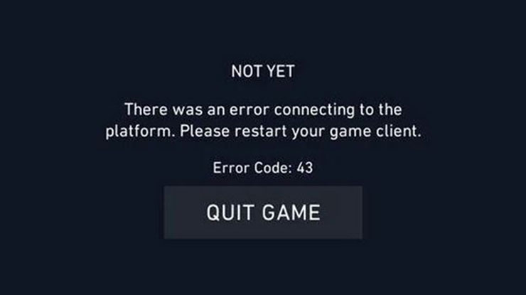 Penyebab Valorant Error Code VAL 43