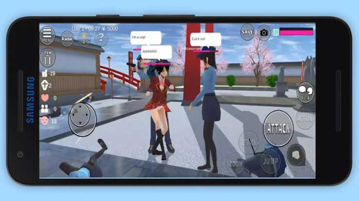 Sakura School Simulator Tidak Ada di HP Samsung Begini Solusinya