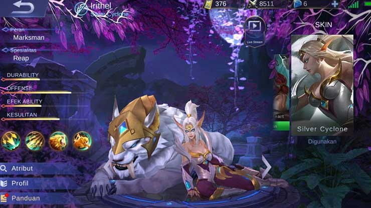 Skill Irithel Mobile Legends