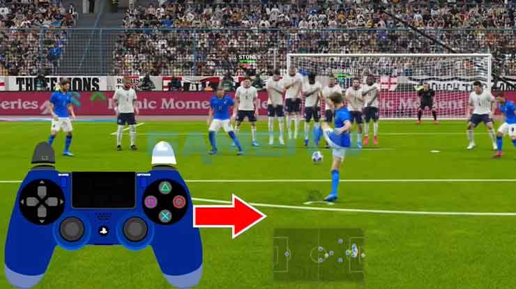 Trik R2 Melakukan Free Kick Datar eFootball PES PS4