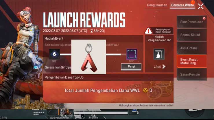 Reward Untuk Peserta Region Test