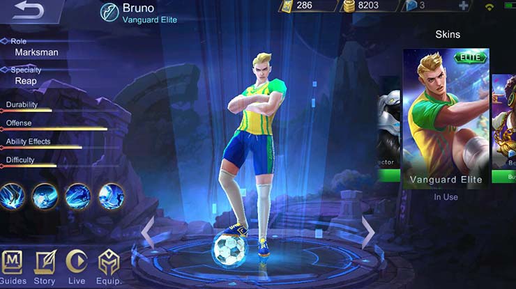 Skill Bruno Mobile Legends