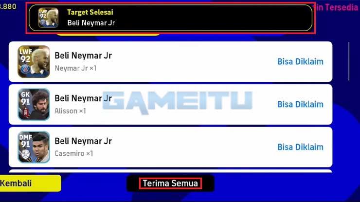 Berhasil Beli Paket Neymar Jr di eFootball Mobile