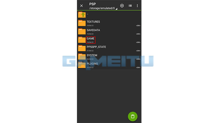 Buka Folder PSP GAME 2