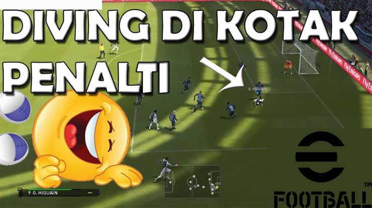 Cara Diving di eFootball PES Mobile Auto Penalti Gratis