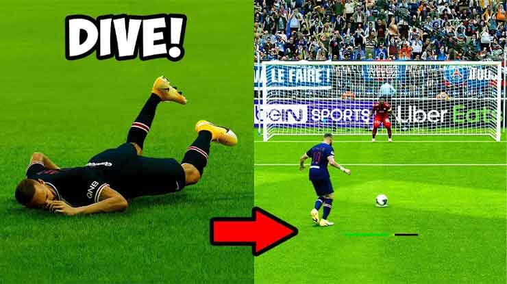 Cara Diving di eFootball PES Mobile