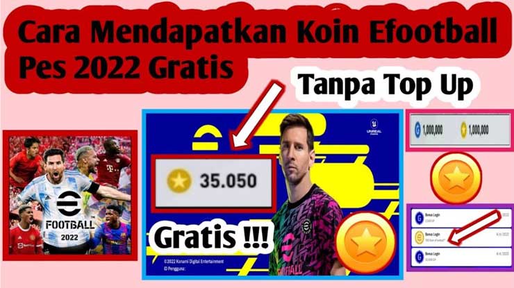 Cara Mendapatkan Koin Emas eFootball Mobile Gratis Setiap Hari