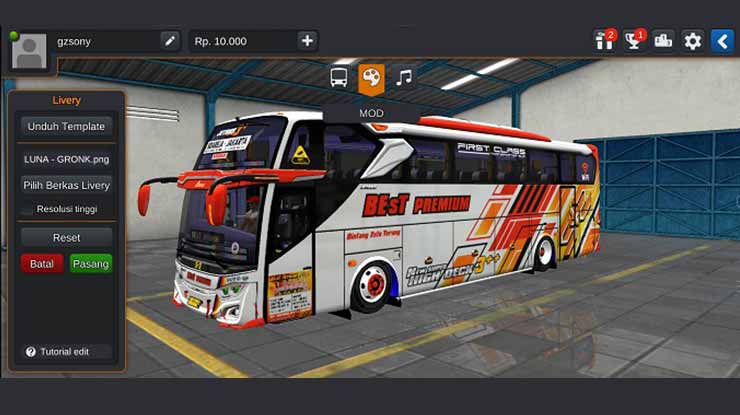 Cara Pasang Livery JB3 Hino RK8