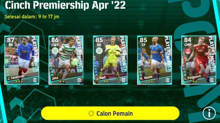 Fungsi Item Calon Pemain di PES Mobile