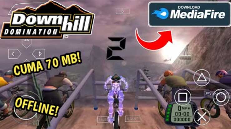 Game PPSSPP Downhill ISO 100MB Download Install