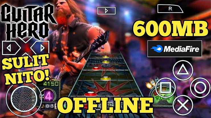 Guitar Hero PPSSPP ISO High Compress Download Install