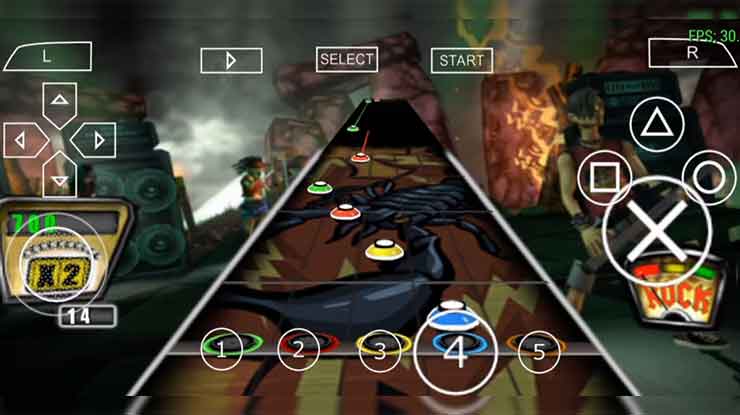 Guitar Hero PPSSPP