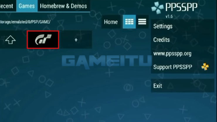 Jalankan Gran Turismo PPSSPP