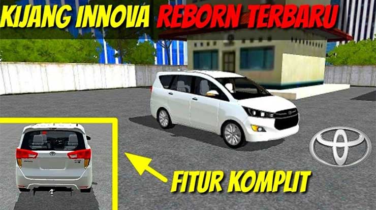 MOD Bussid Innova Full Stiker Download Instal