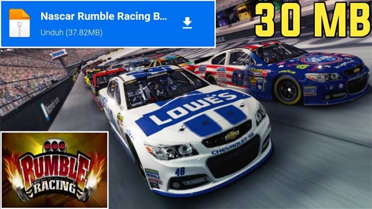 Nascar Rumble PPSSPP Ukuran Kecil ISOROMS Download Install