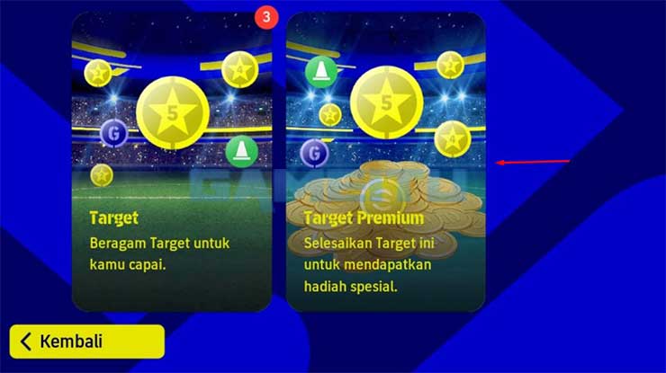 Pilih Target Premium