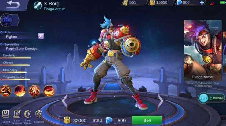 Skill X Borg Mobile Legends