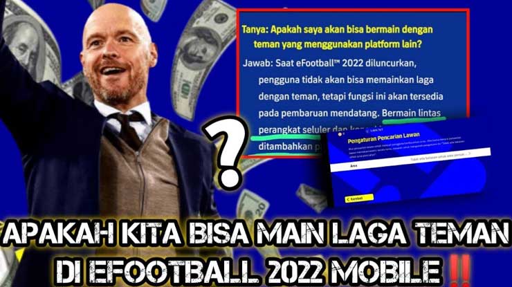 Tidak Ada Fitur Laga Teman di PES Mobile 2022