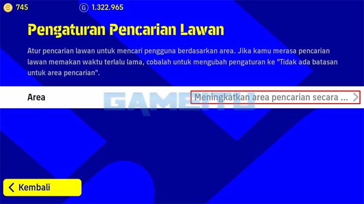 Ubah Area Pencarian