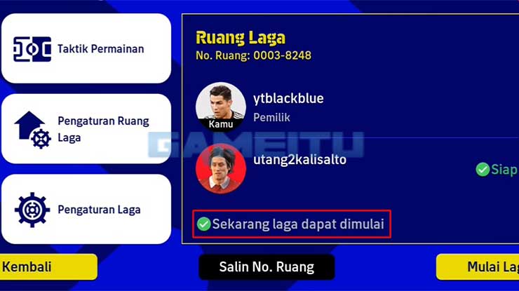 Berhasil Masuk ke Ruang Laga