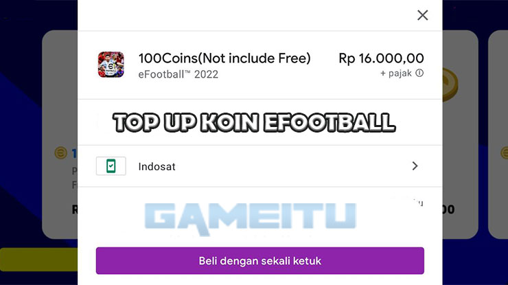 Cara Beli Koin Emas eFootball Mobile Pakai Pulsa