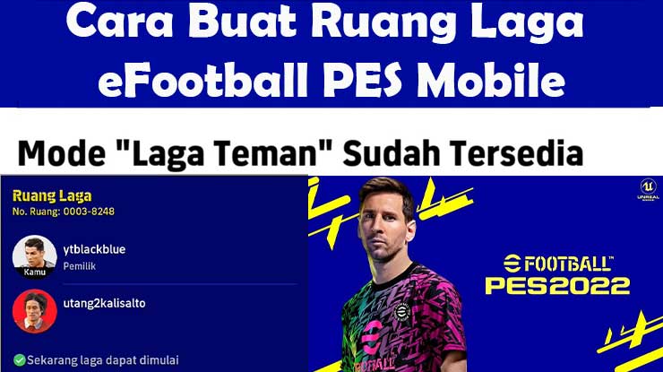 Cara Buat Ruang Laga eFootball PES Mobile