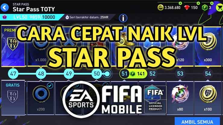 Cara Cepat Menaikkan Level FIFA Mobile 100 XP Per Hari