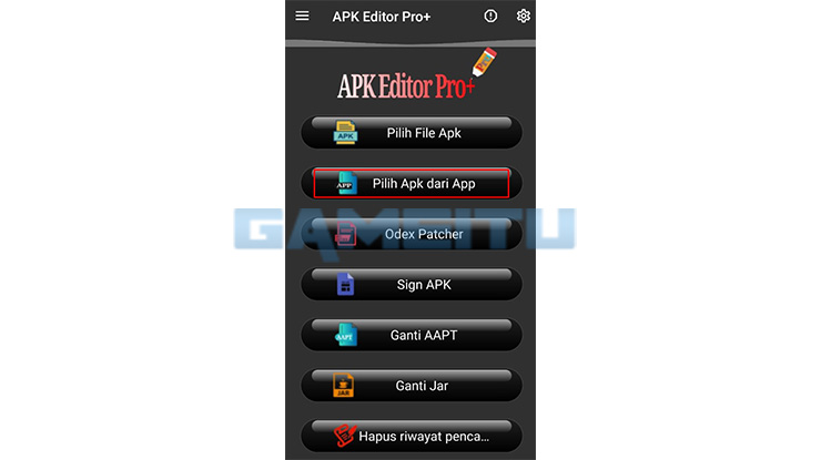 Jalankan APK Editor