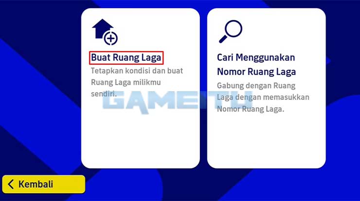 Klik Buat Ruang Laga