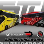 Livery Bussid Bus STJ SHD JB3 Full Strobo Download Pasang