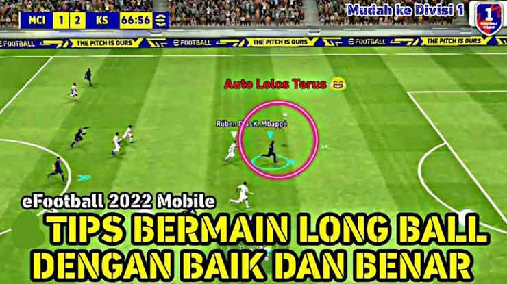 Tips Bermain Long Ball di eFootball Mobile Lawan Auto Nyerah