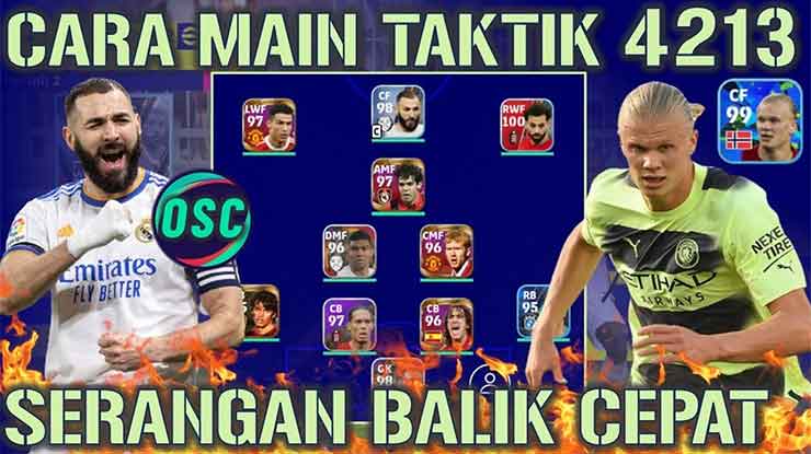 Cara Main Formasi 4213 eFootball Mobile 2022 Keahlian Statistik