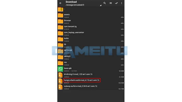 Ekstrak Hungry Shark Mod Apk