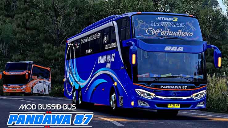 Mod Bussid Pandawa 87 Double Decker Volvo Herbi Full Strobo