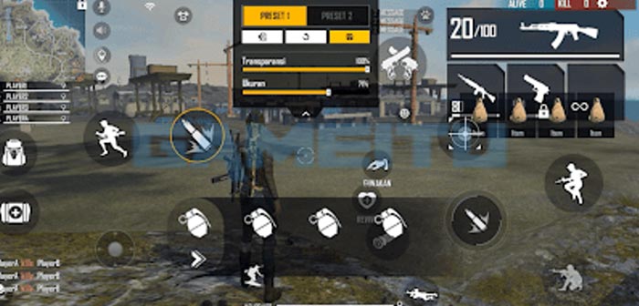 10. Custom HUD Free Fire 2 Jari