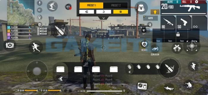 4. Custom HUD Free Fire 2 Jari