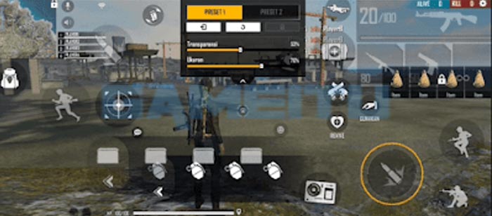 6. Custom HUD Free Fire 2 Jari