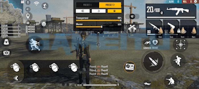 8. Custom HUD Free Fire 2 Jari