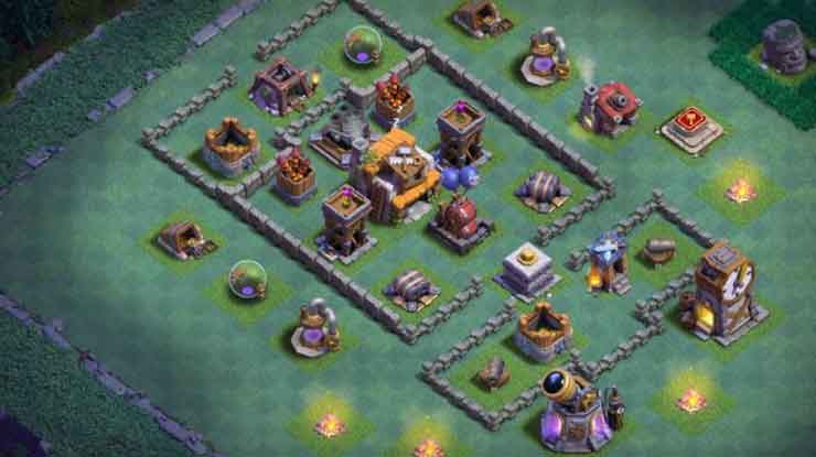 Base Builder Hall Lv 5 Anti 2 Bintang