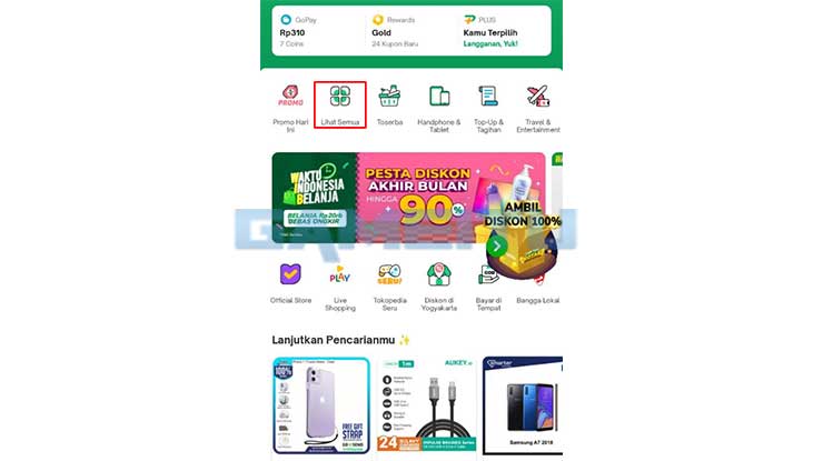 Buka Aplikasi Tokopedia