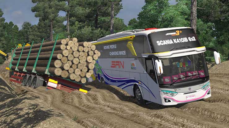 Download Mod MAP Bussid Jalan Berlumpur Atau Offroad Terbaru