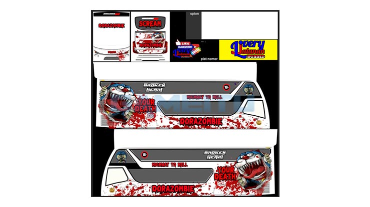 Livery Bussid Doraemon Zombie Lainnya 2