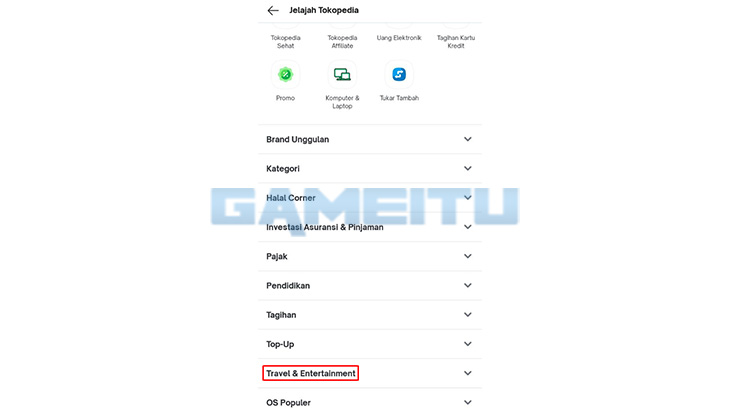 Pilih Travel Entertainment